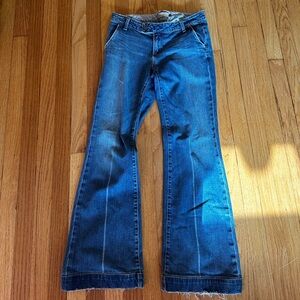 Paige flared wide leg jeans size 28